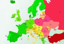 LGBT rights in Europe as of 2023.